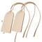 Vegetable-Tanned Leather Luggage Tag Blanks – 2" x 4" with String